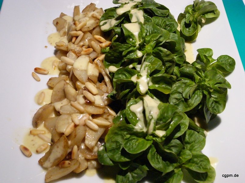 Feldsalat mit Topinambur