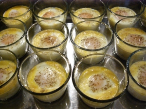 Gebackene Eier mit Morcheln und Vin Jaune