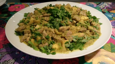 Grünes Curry mit Schweinefilet