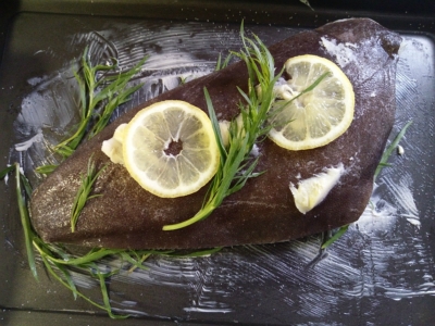 Heilbutt aus dem Ofen