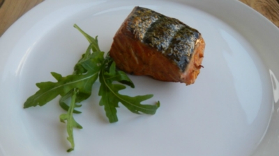 Home-smoked Salmon mit Cole Slaw