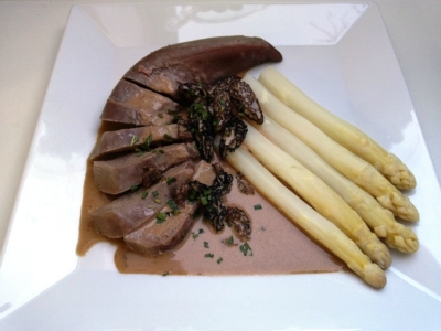 Kalbszunge mit Morchelrahm