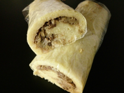 Kartoffel Galantine mit Steinpilzen und Wirsing