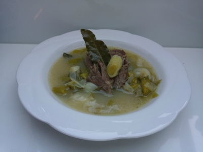 Lammeintopf mit Lauch