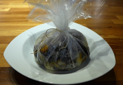 Miesmuscheln in der Folie gegart