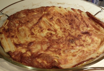 Ofen Spargel in Clafoutis Teig