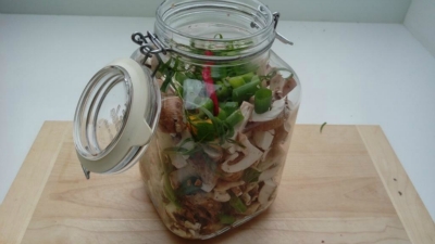 Pilz Essenz aus dem Weckglas