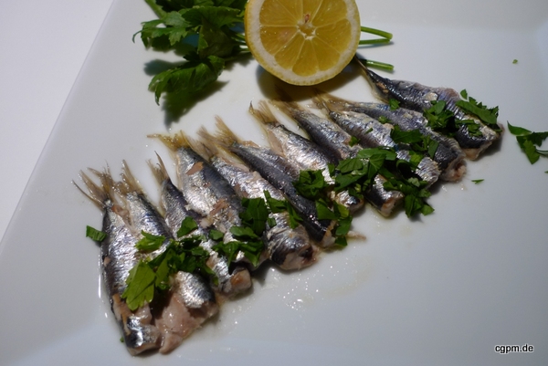 Sardinchen, gebacken