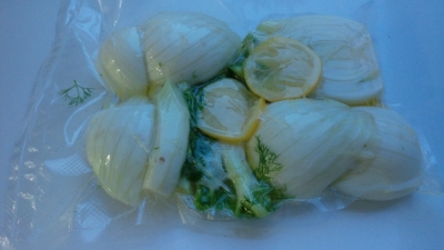 Sous Vide Fenchel a la Orange mit Sancho-Pfeffer